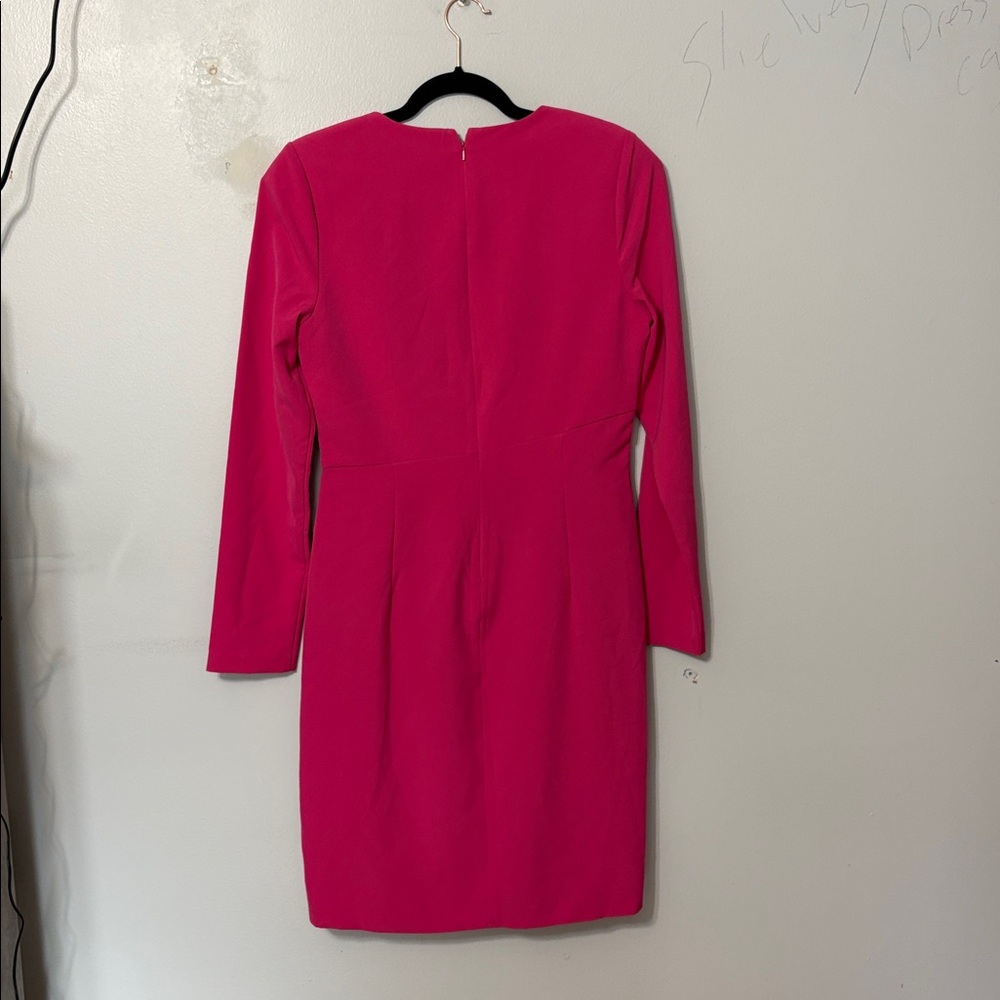 Black Halo Ivana Sheath Dress Hot Pink Size 10 - Picture 5 of 5
